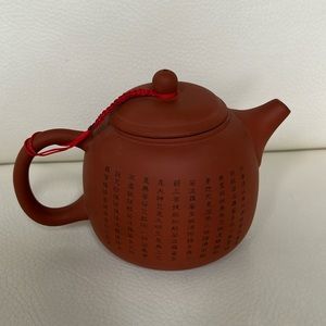 Cute Chinese Red Clay teapot with 5 cups